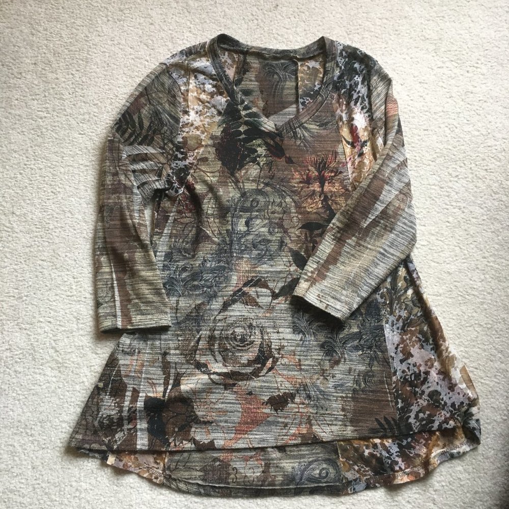 NIC+ZOE Beautiful Patterned Knit Top